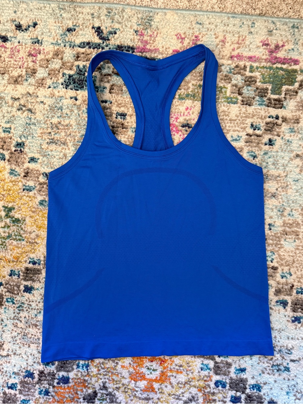 Lululemon swiftly tech blue tank top